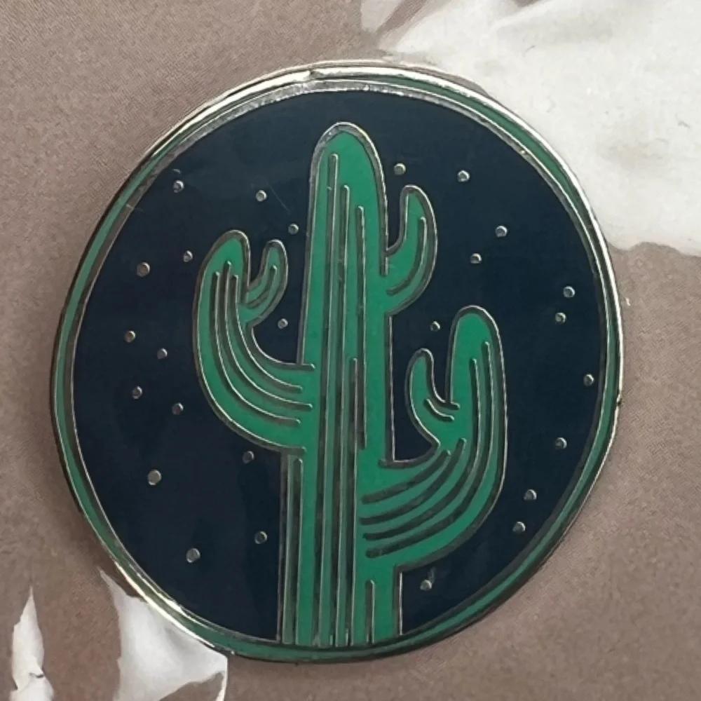 Coach Cactus Round Collectible Pin by Pintrill